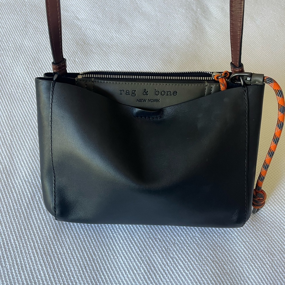 Rag & Bone Black Leather Shoulder Bag